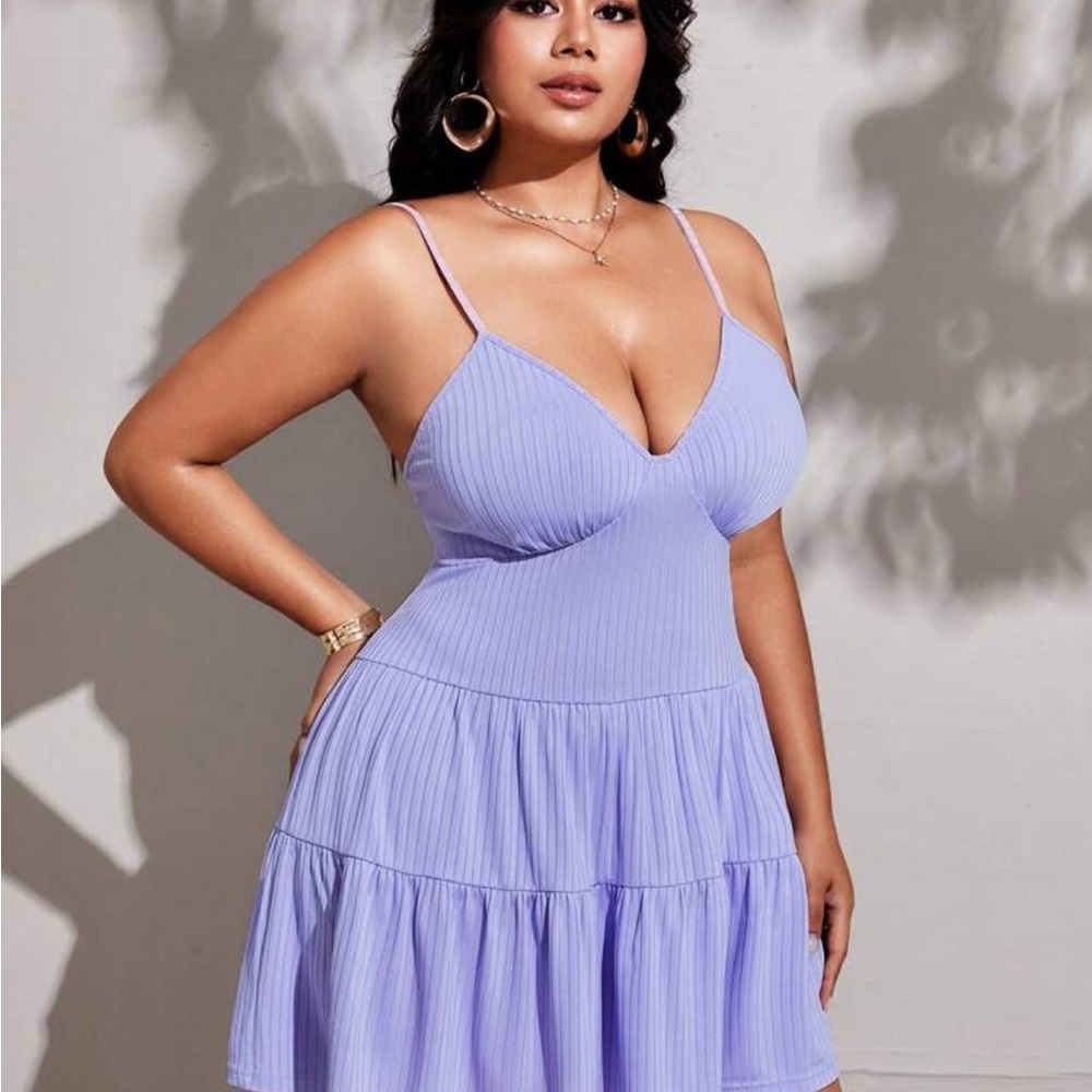 Elegant Lavender Sleeveless Dress